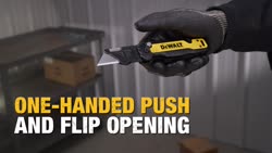 Video DEWALT Push and Flip Knives Family feature and benefit product video